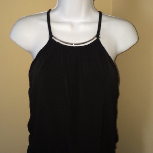 White House Black Market Black Jumpsuit 4. Tags removed.  Belt not included - Picture 2 of 5